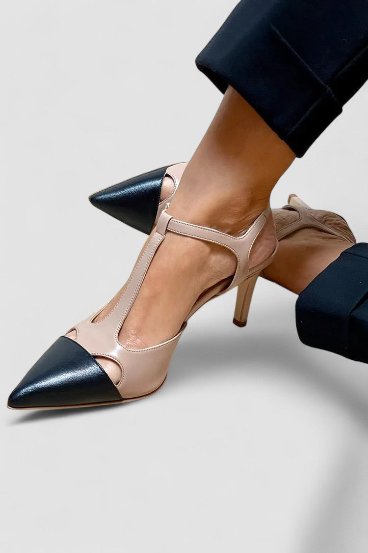 Atenea - Zapatos bicolor elegantes con diseño sofisticado