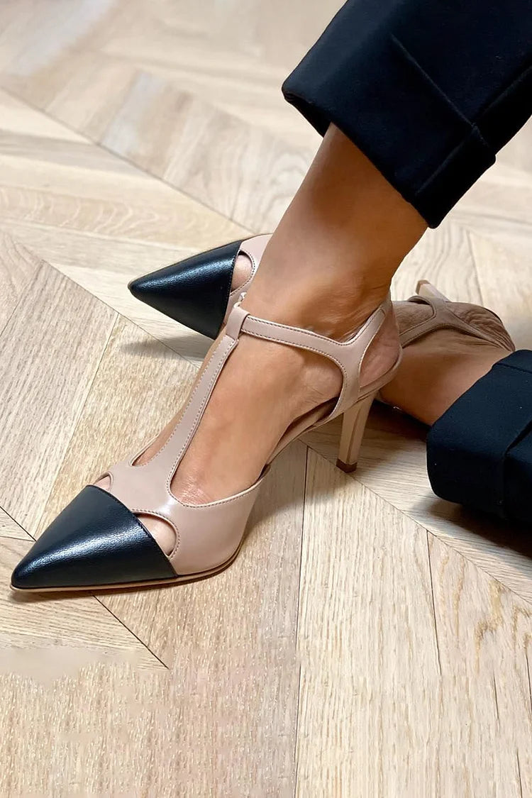Atenea - Zapatos bicolor elegantes con diseño sofisticado