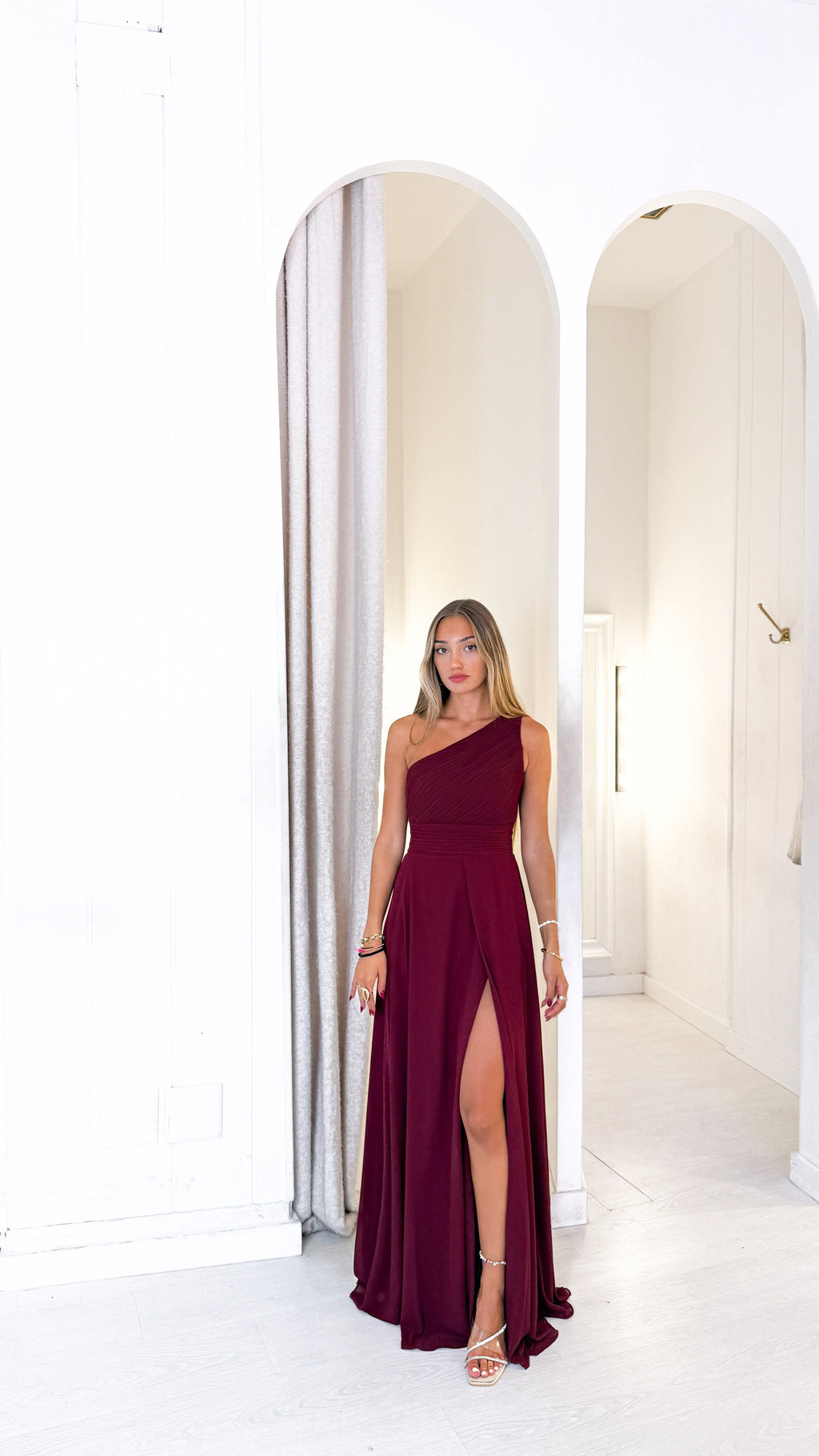 Atenea dress - burdeos