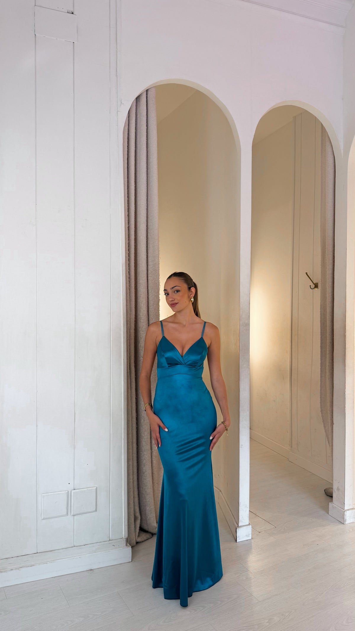 Berry dress - petróleo