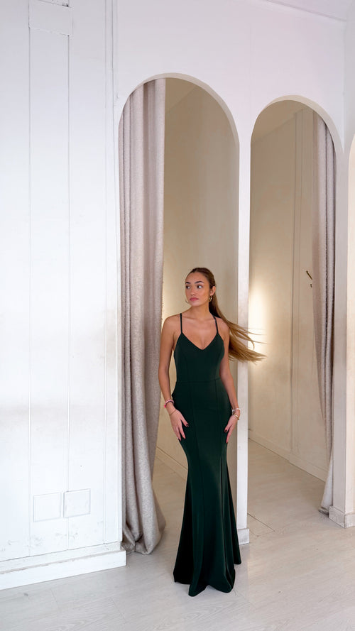 Alana dress - verde botella