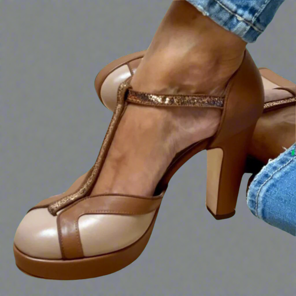 Atenea - Sandalias de tacón alto elegantes y cómodas