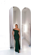 Dama dress - verde botella
