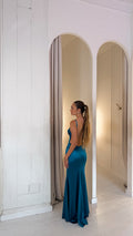 Berry dress - petróleo