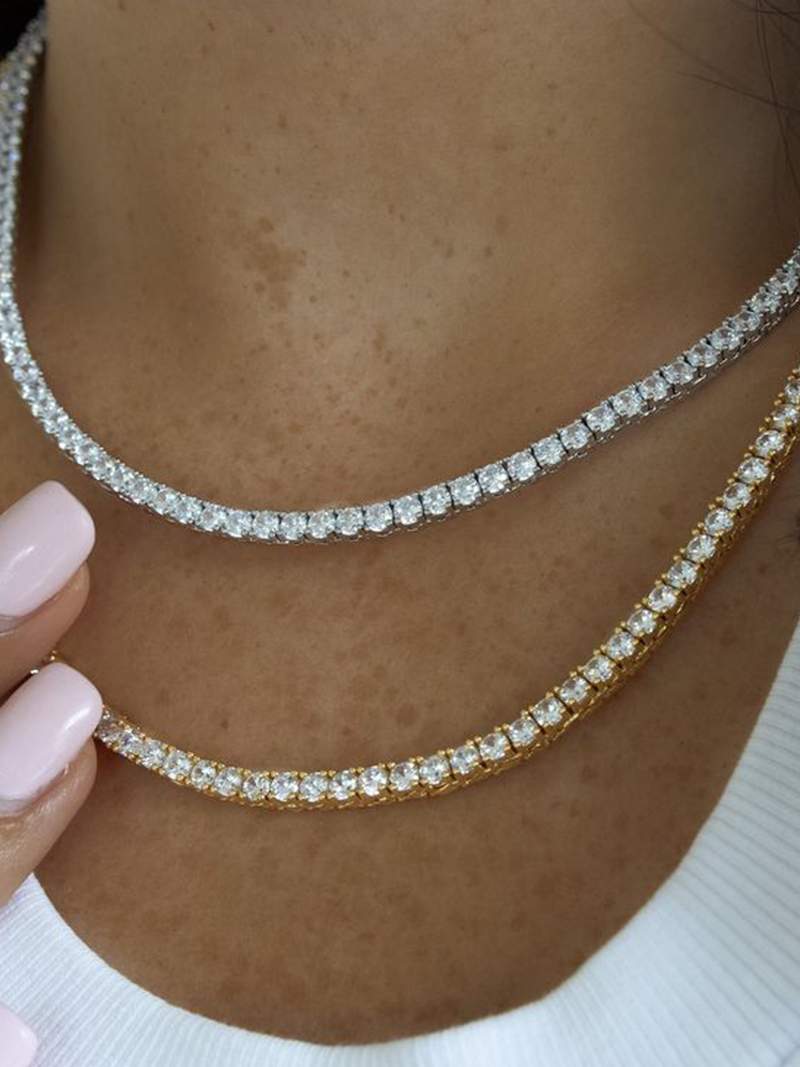 Collar de Gargantilla brillante con elegancia sofisticada