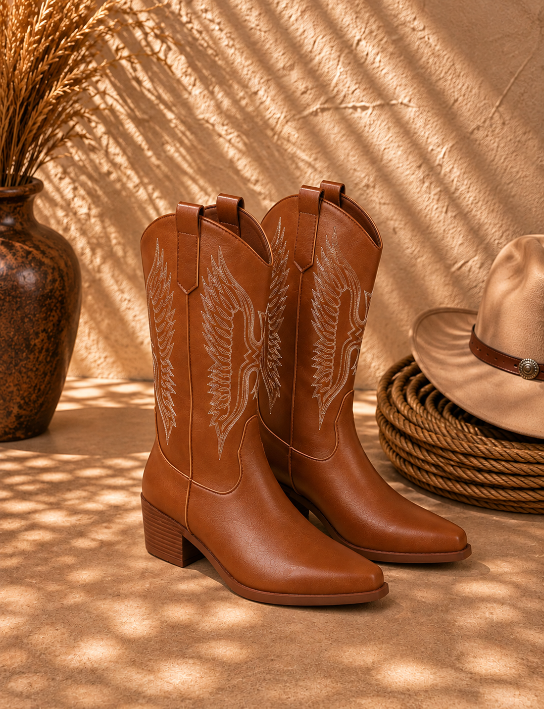 Valeria Botas Cowboy Bordadas
