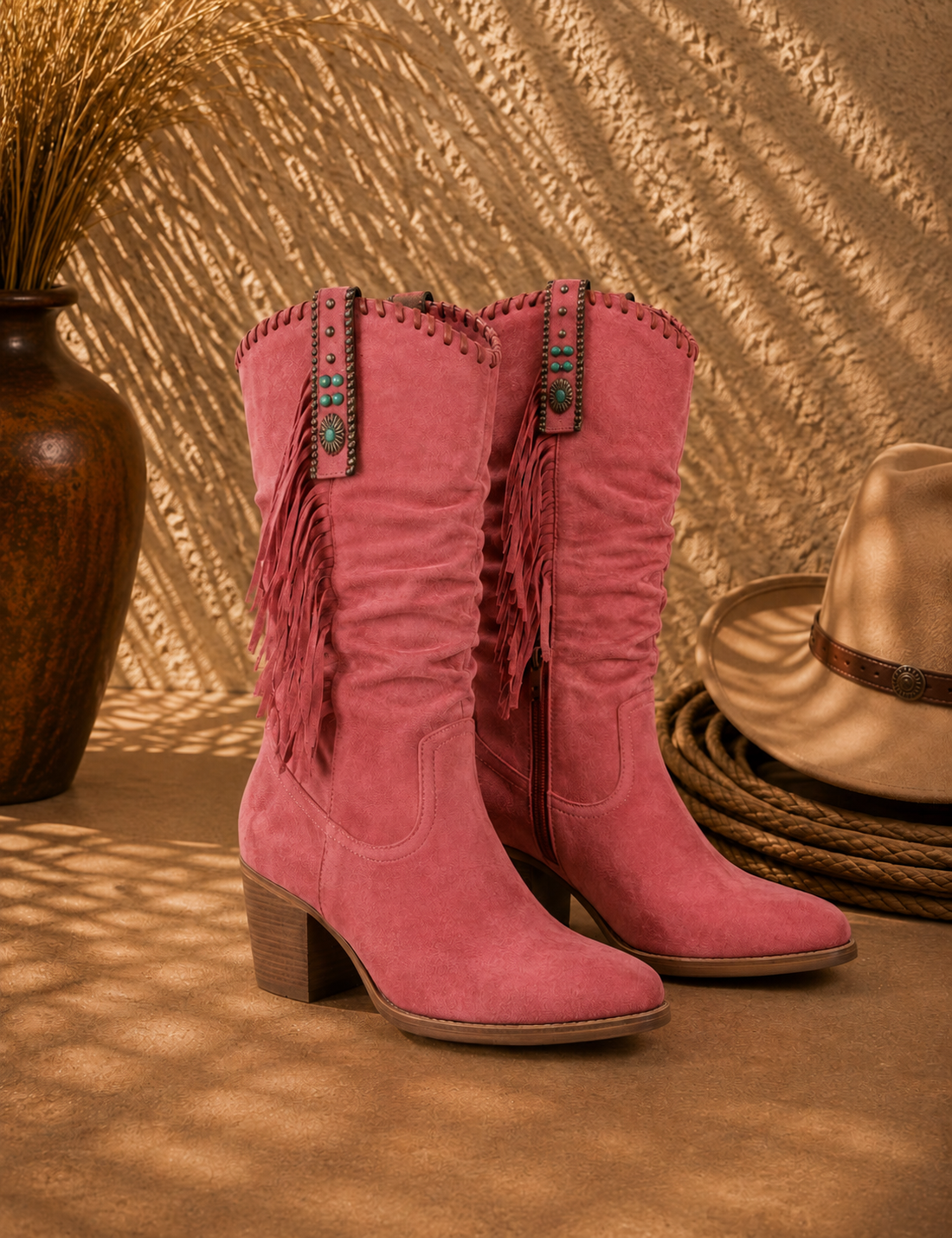 Claudia Botas Cowboy con Flecos