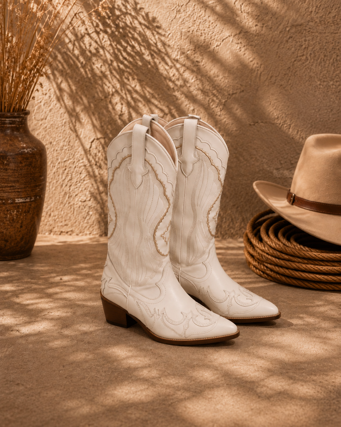 Valeria Botas Cowboy Bordadas