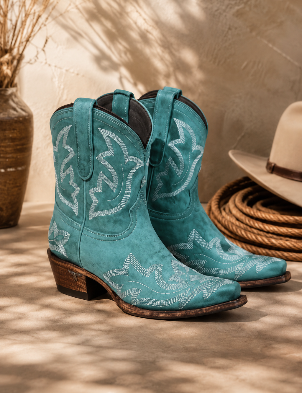 Celia Botines Cowboy Bordados