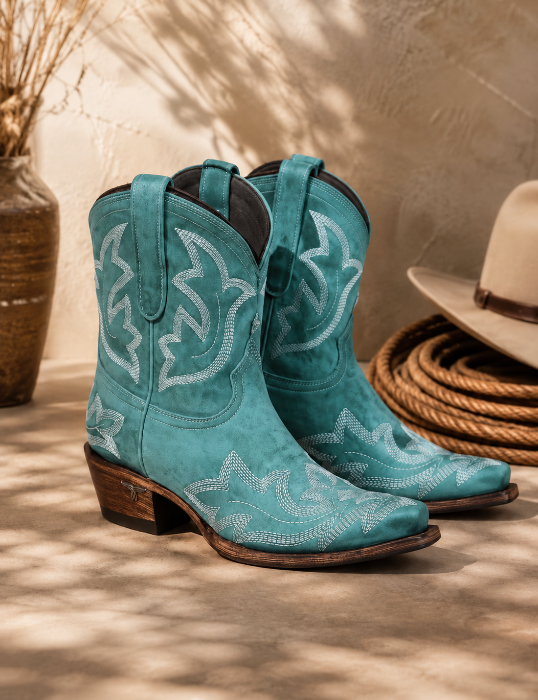 Celia Botines Cowboy Bordados