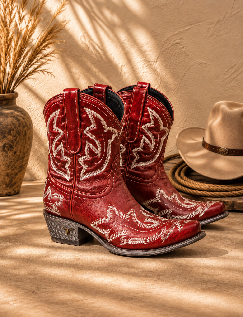 Celia Botines Cowboy Bordados