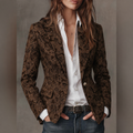 Elisa Blazer Elegante con Estampado Paisley