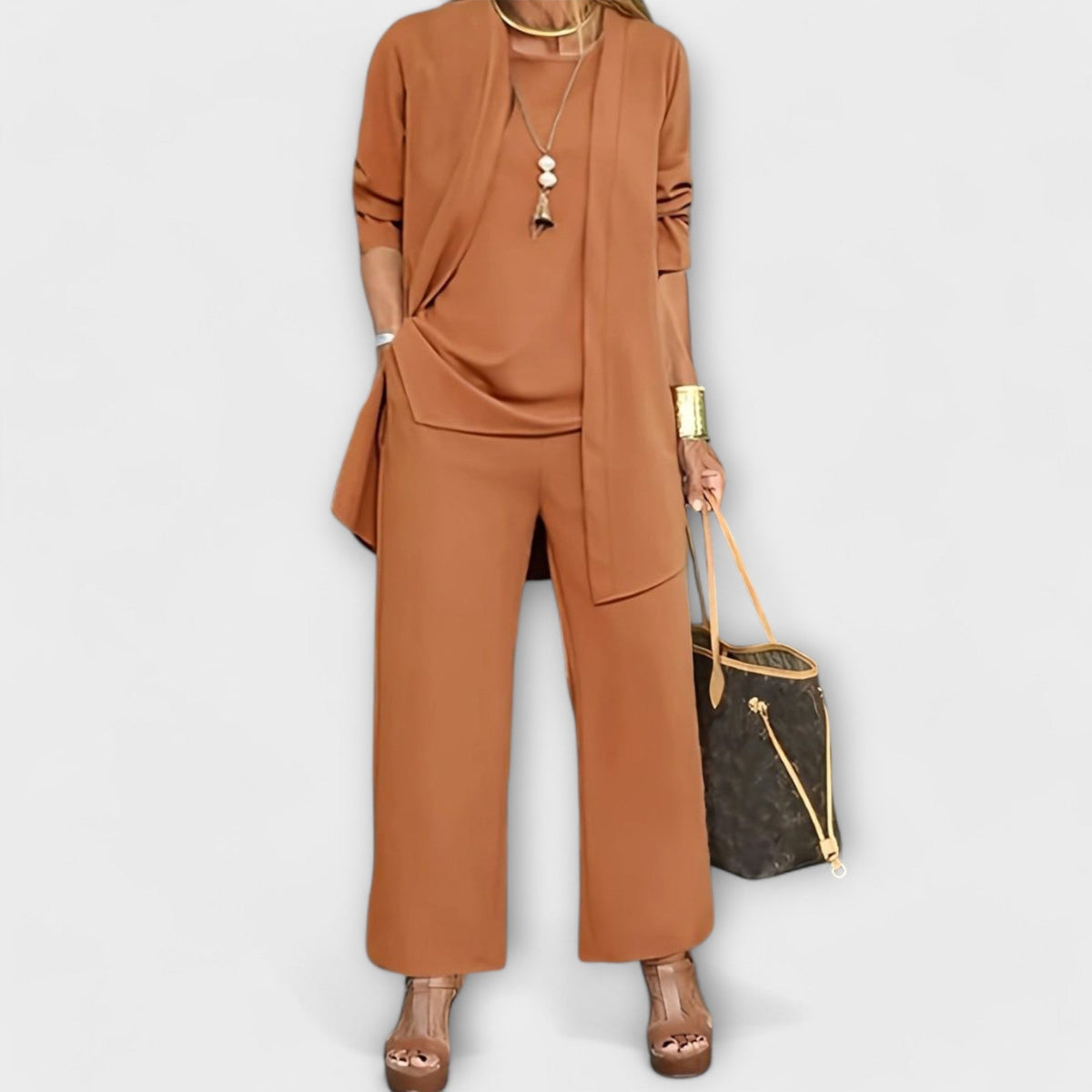 Helena - Conjunto casual de tres prendas