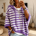 Atenea-Poncho de Rayas Violeta