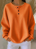 Celeste Sudadera Henley Gofrada