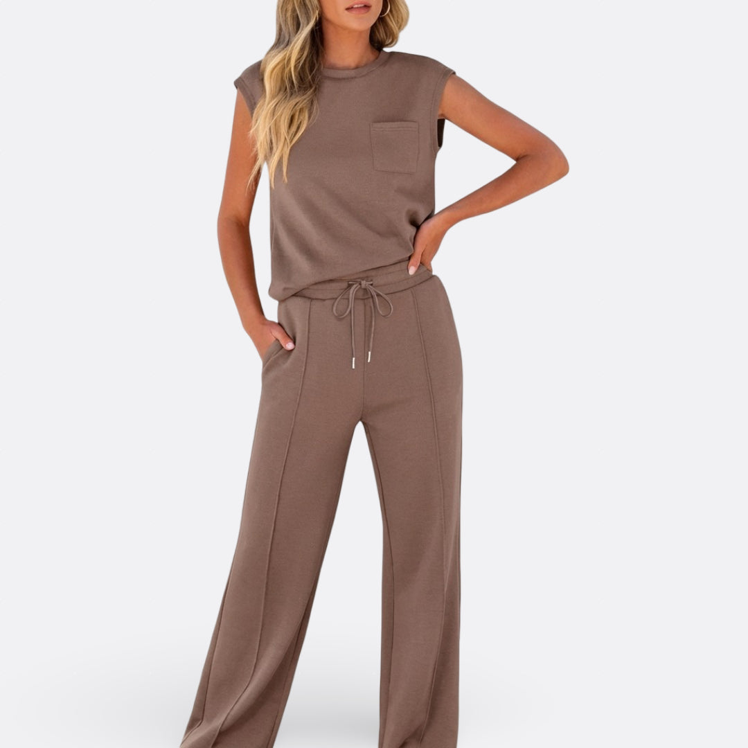 Iris - Conjunto informal de salón en tejido suave