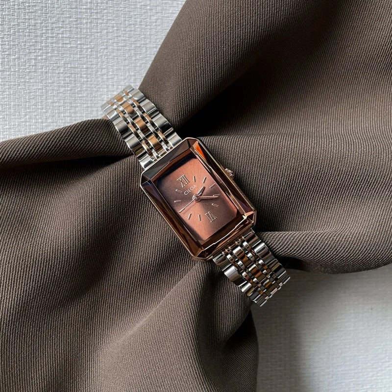 Celia Reloj Retro de Acero Inoxidable
