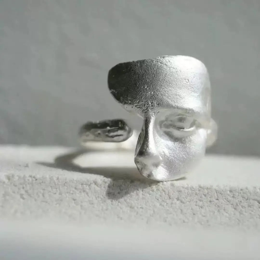 Atenea-Anillo Ajustable de Plata de Ley 925 con Acabado Satinado