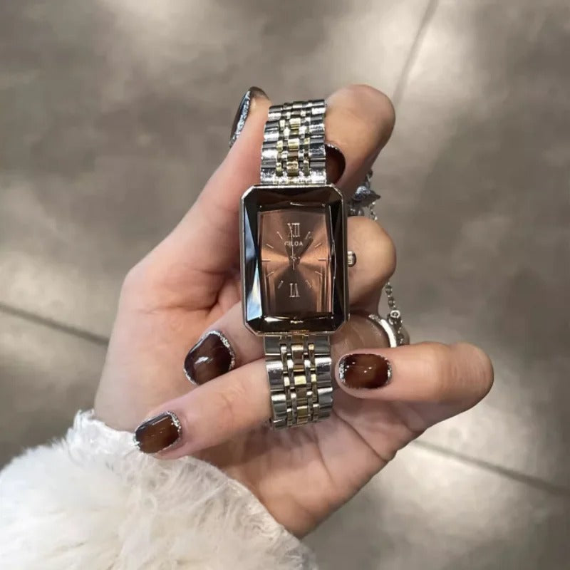 Celia Reloj Retro de Acero Inoxidable