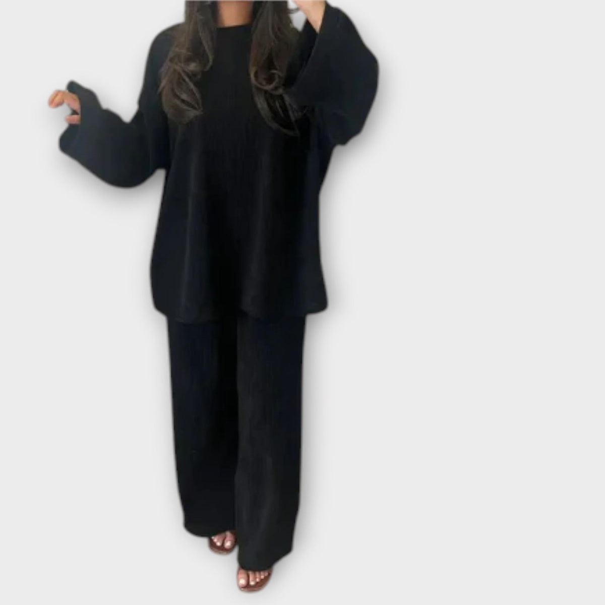 Ingrid - Conjunto Acanalado Talla Grande